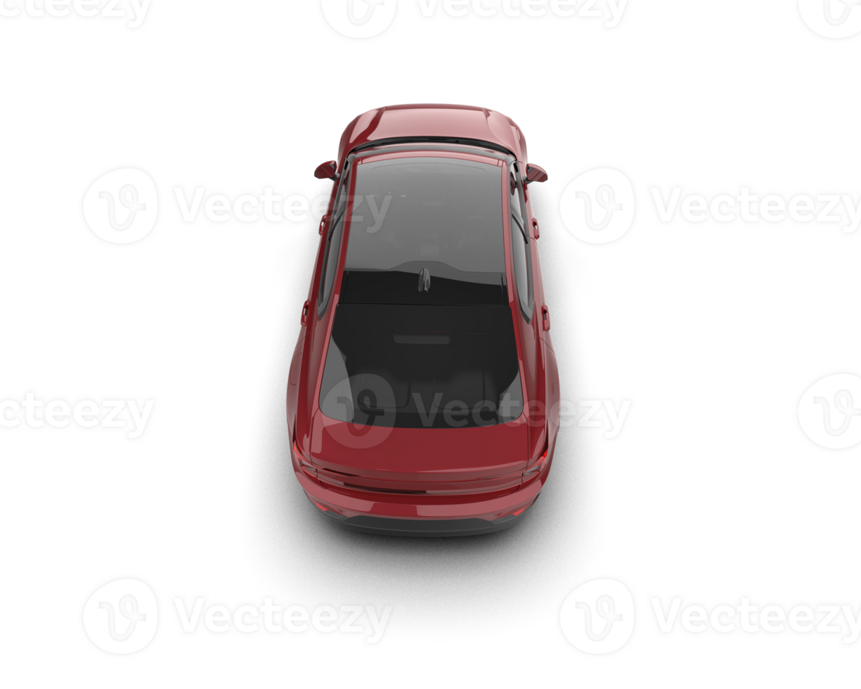 Modern car isolated on background. 3d rendering - illustration png
