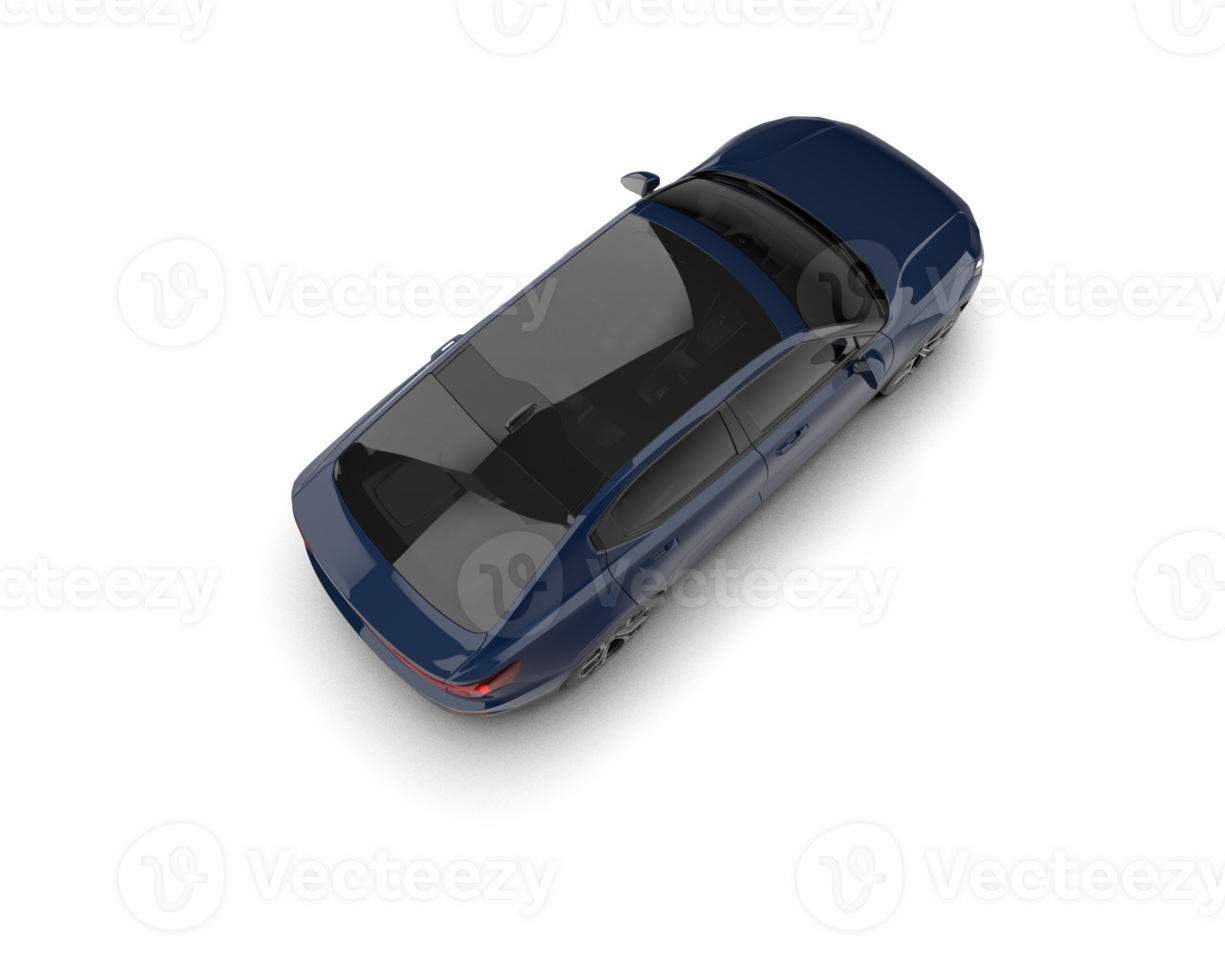 Modern car isolated on background. 3d rendering - illustration png