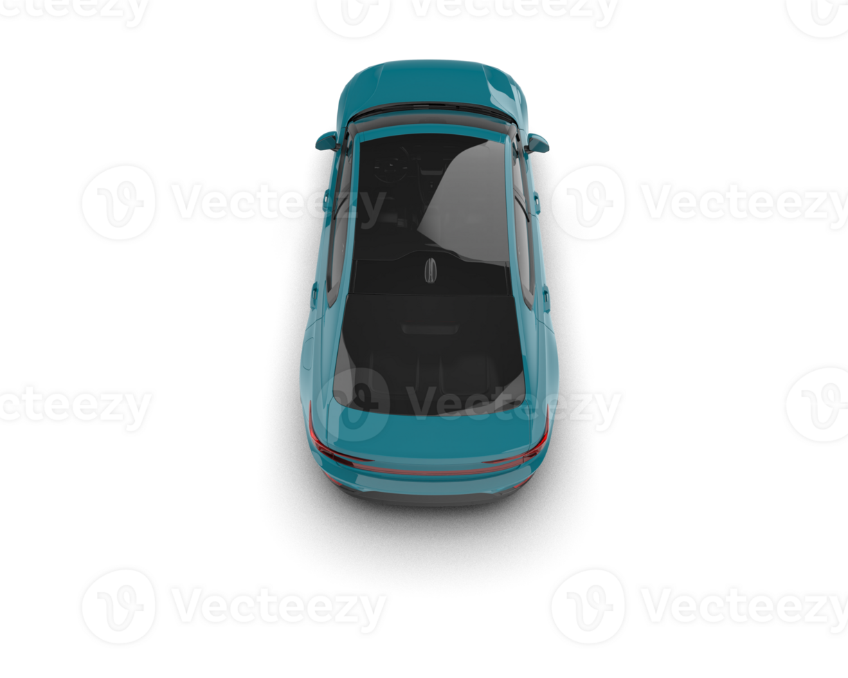 Modern car isolated on background. 3d rendering - illustration png