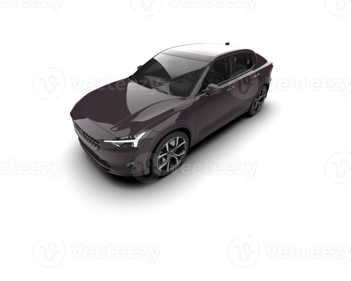 Modern car isolated on background. 3d rendering - illustration png