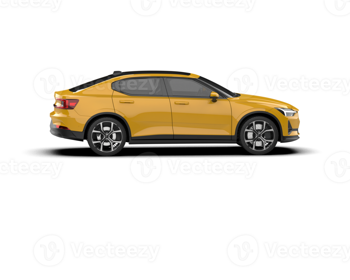 Modern car isolated on background. 3d rendering - illustration png