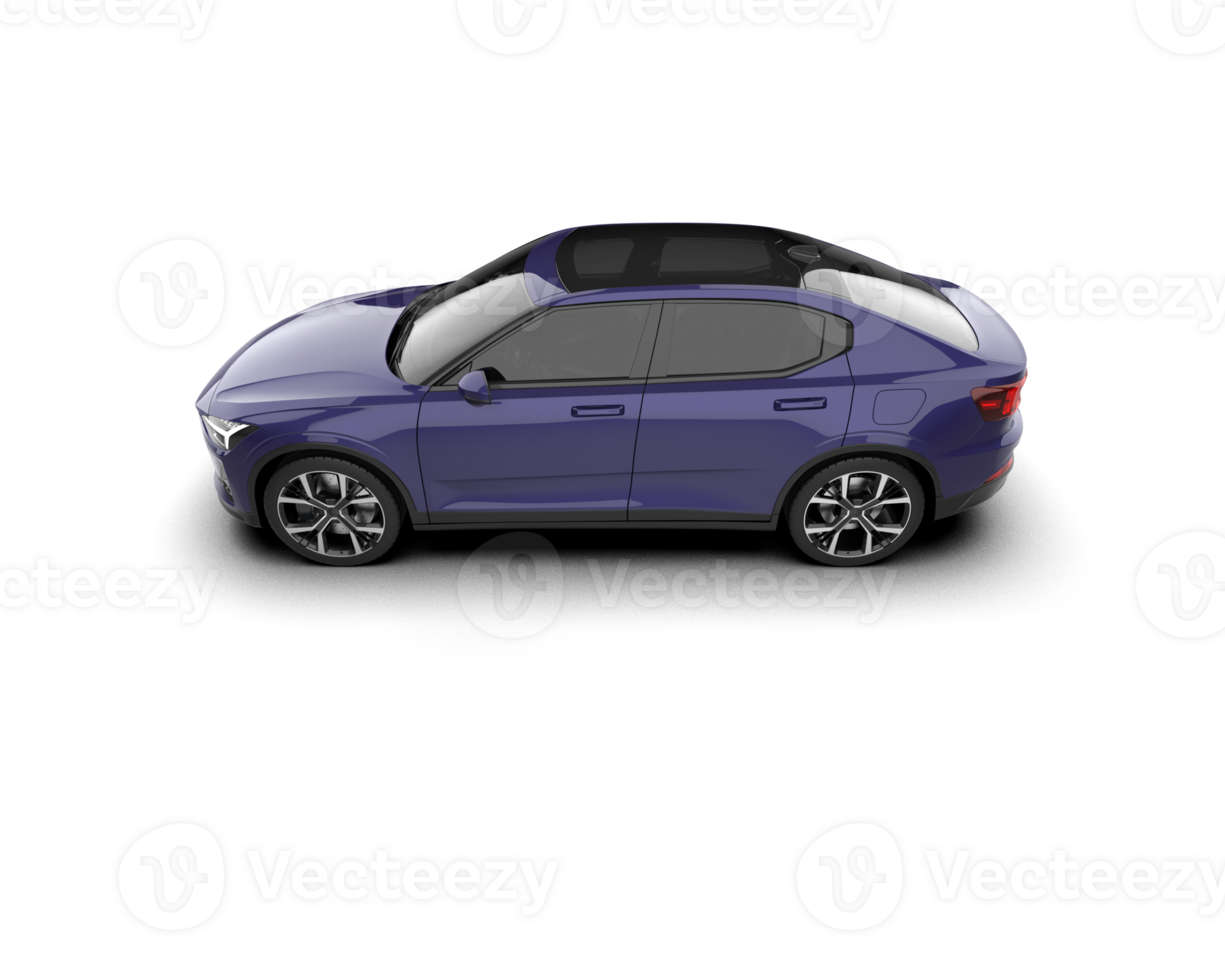 Modern car isolated on background. 3d rendering - illustration png