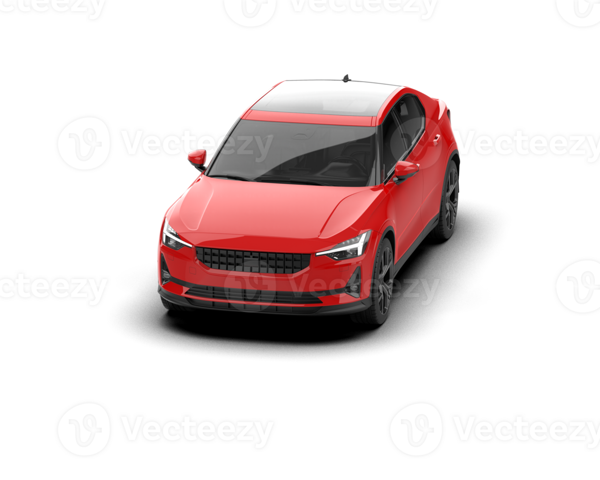 Modern car isolated on background. 3d rendering - illustration png