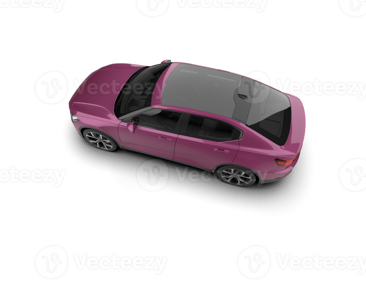 Modern car isolated on background. 3d rendering - illustration png