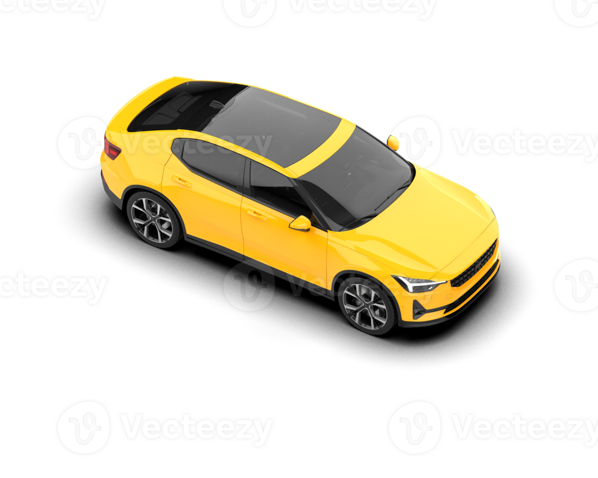 Modern car isolated on background. 3d rendering - illustration png