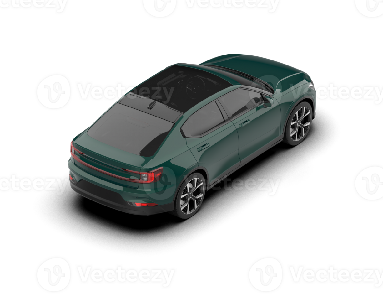 Modern car isolated on background. 3d rendering - illustration png