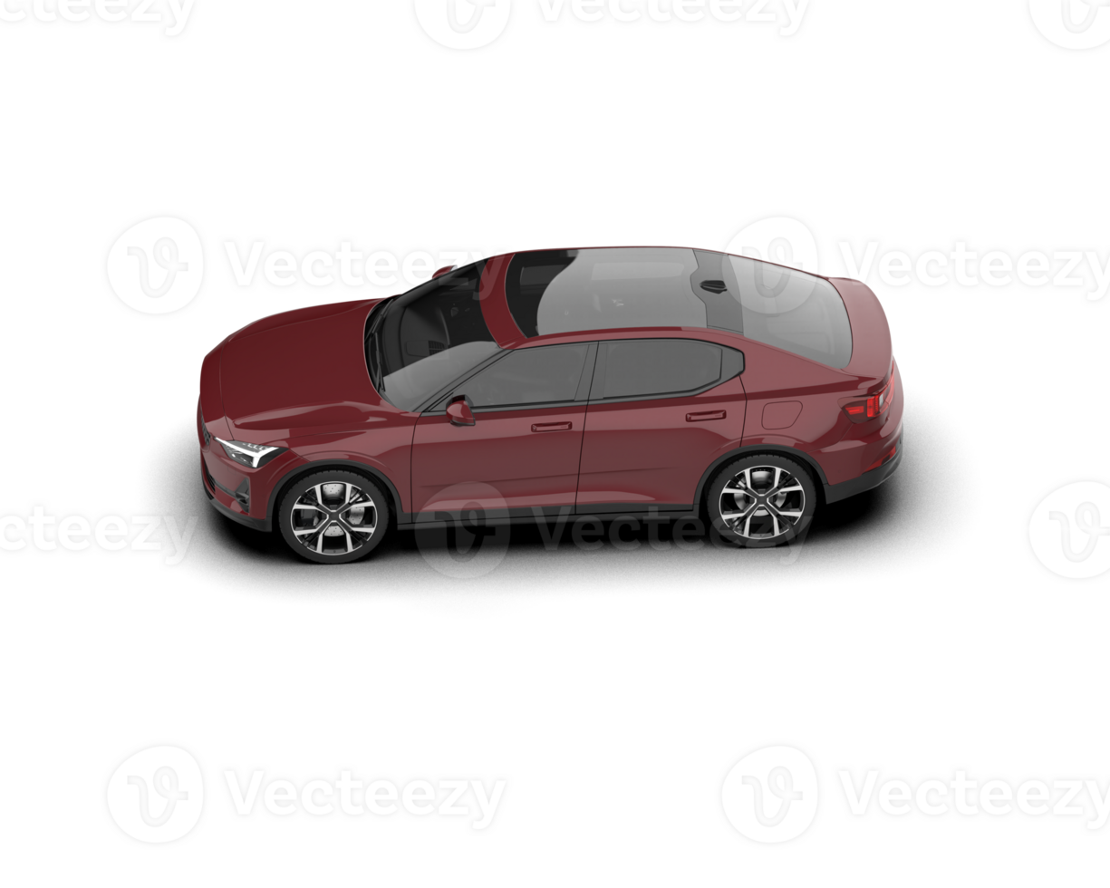 Modern car isolated on background. 3d rendering - illustration png