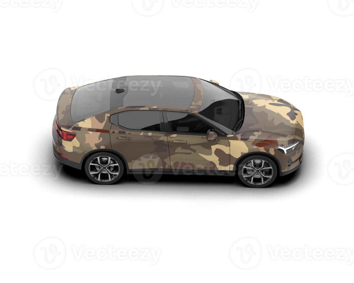 Modern car isolated on background. 3d rendering - illustration png
