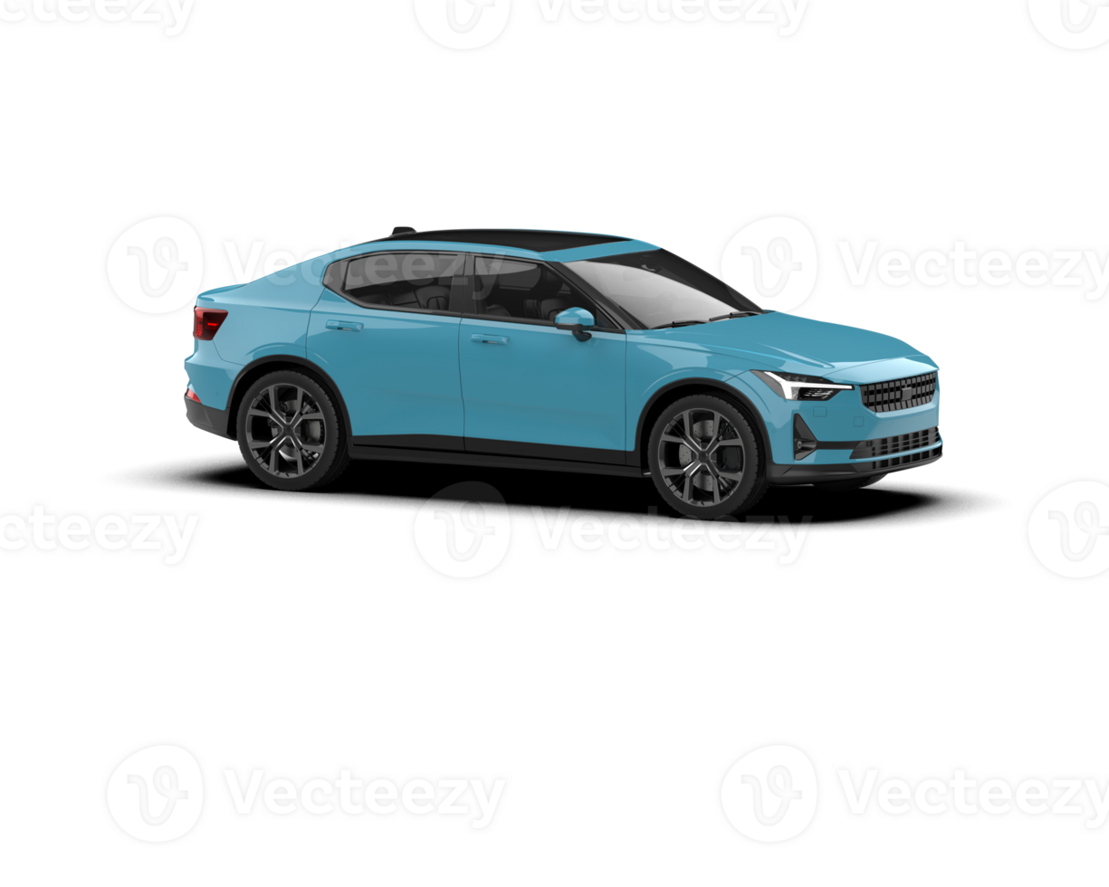 Modern car isolated on background. 3d rendering - illustration png