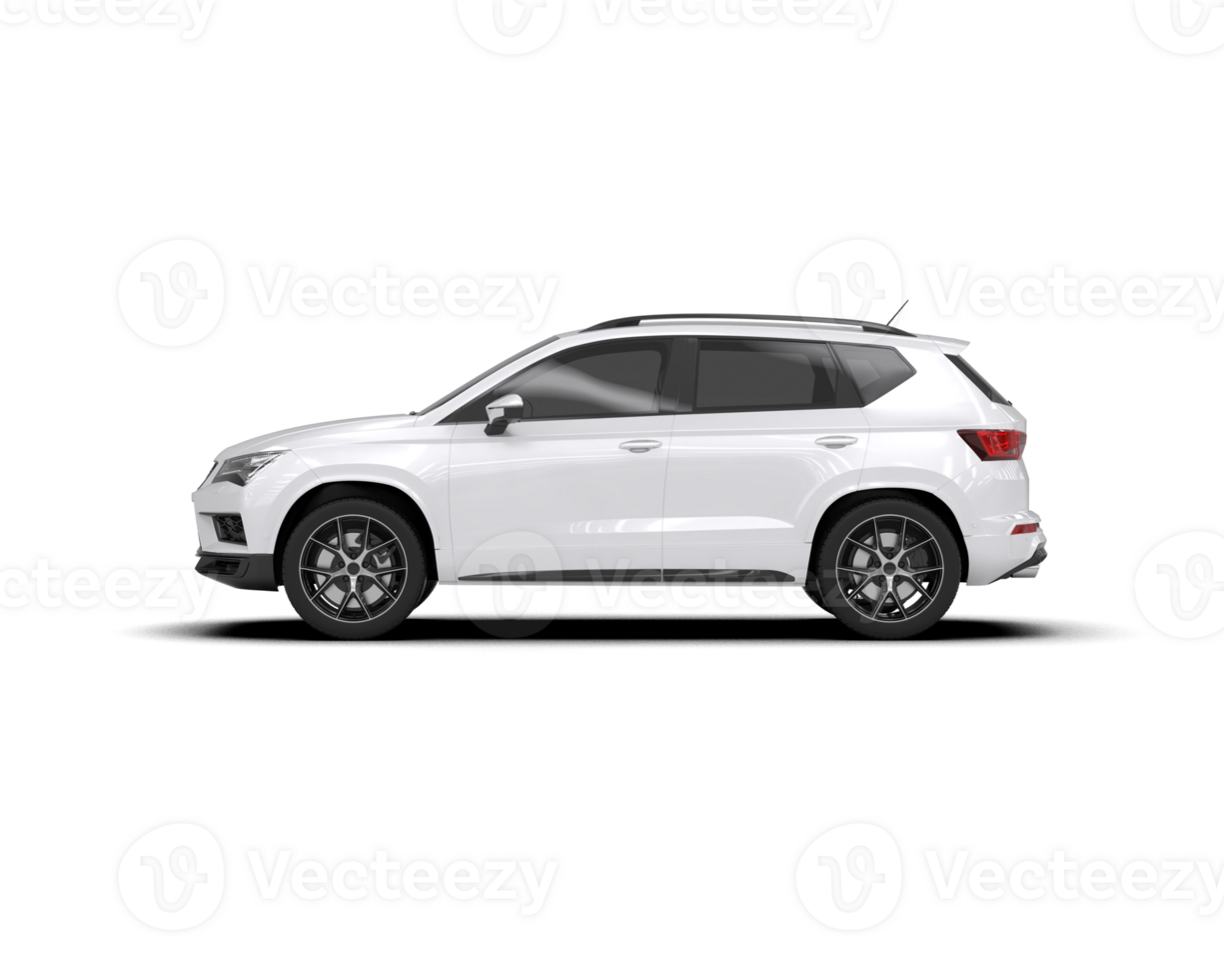 Modern car isolated on background. 3d rendering - illustration png