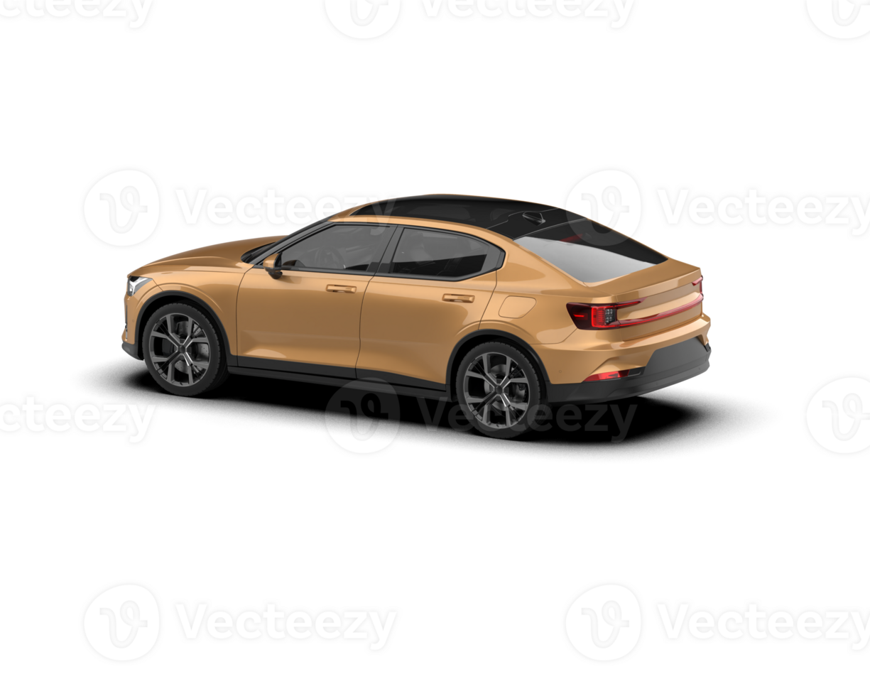 Modern car isolated on background. 3d rendering - illustration png