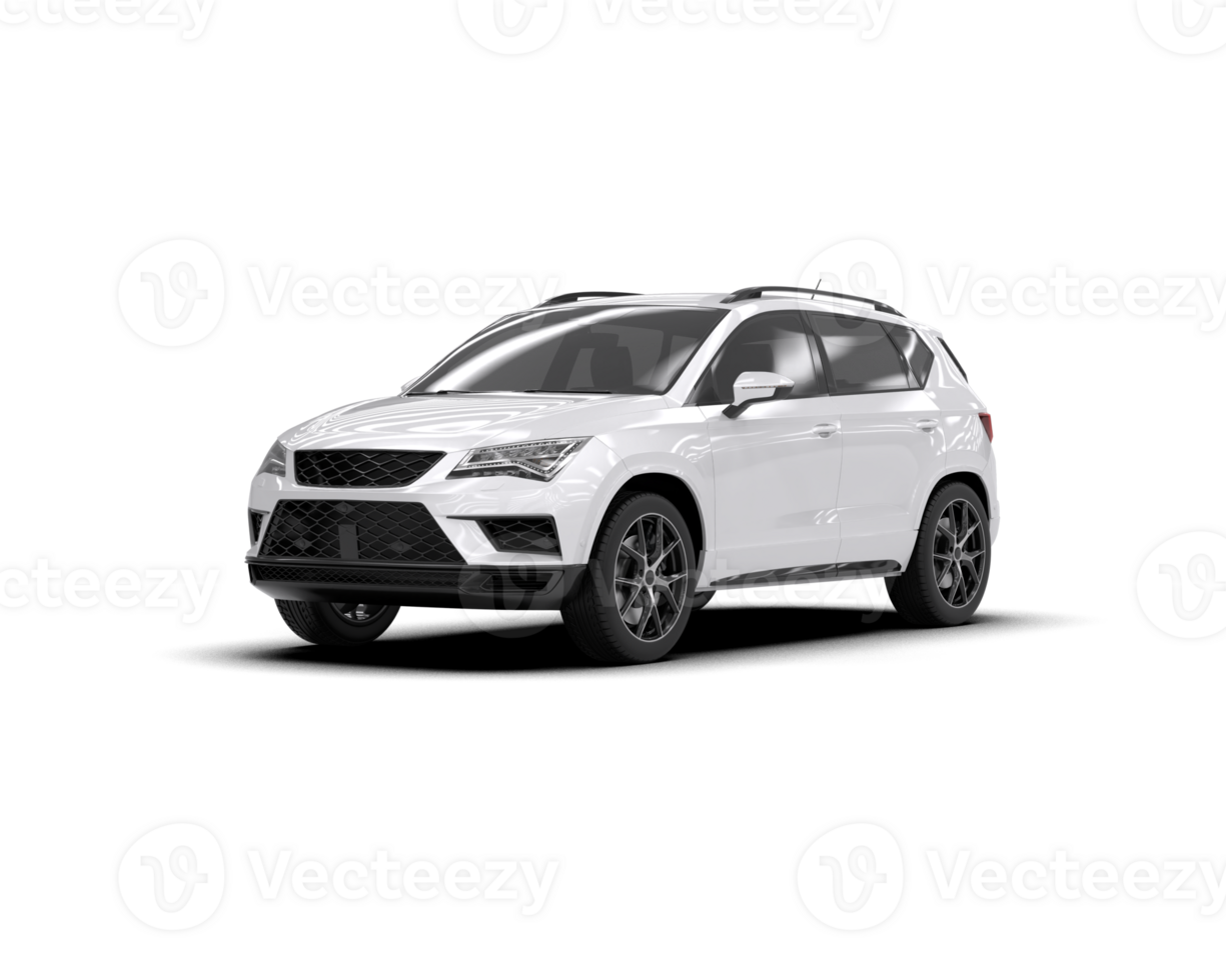 Modern car isolated on background. 3d rendering - illustration png