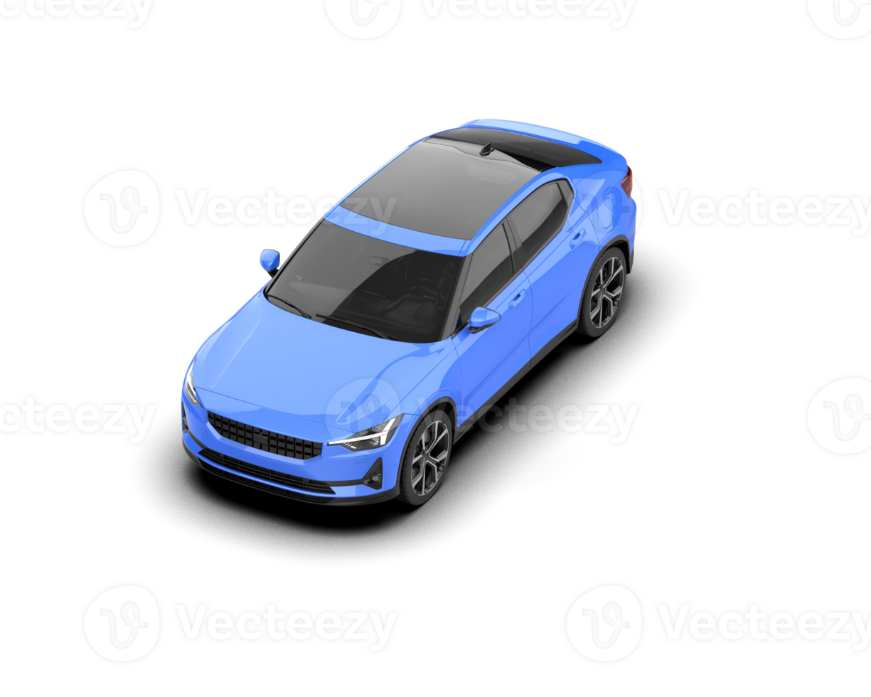 Modern car isolated on background. 3d rendering - illustration png