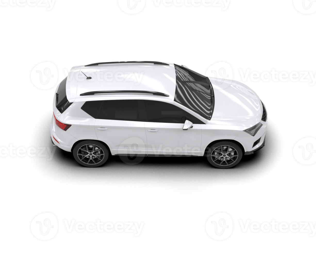 Modern car isolated on background. 3d rendering - illustration png