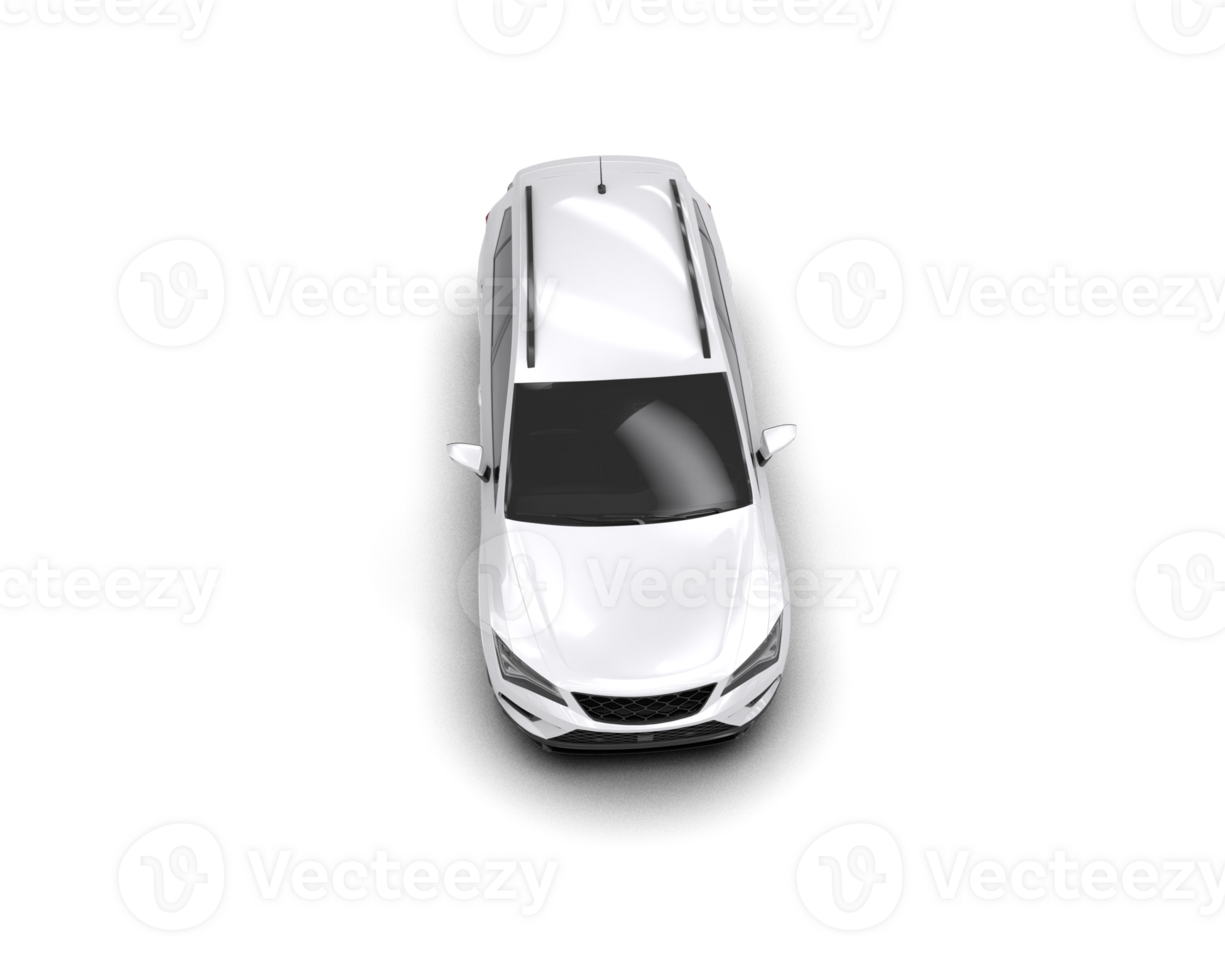 Modern car isolated on background. 3d rendering - illustration png