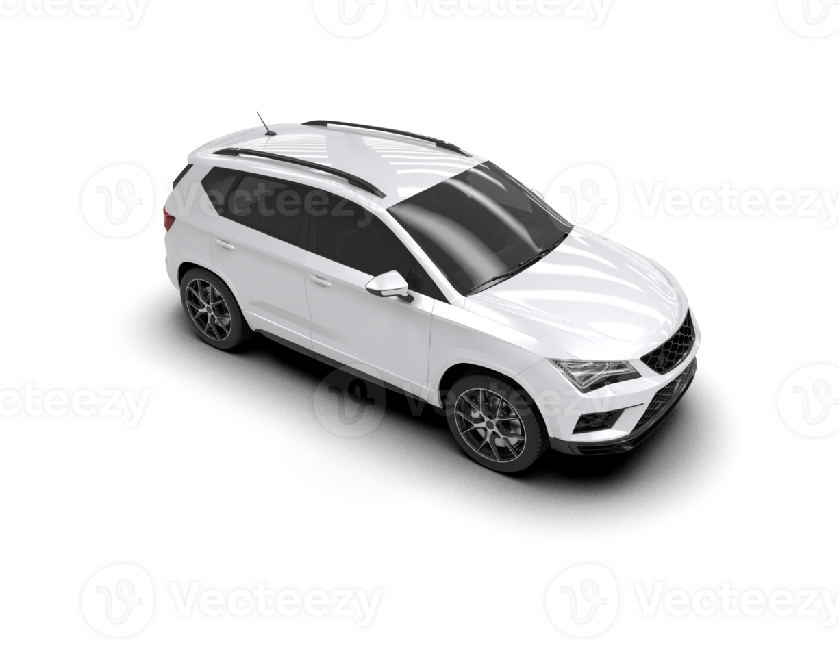 Modern car isolated on background. 3d rendering - illustration png
