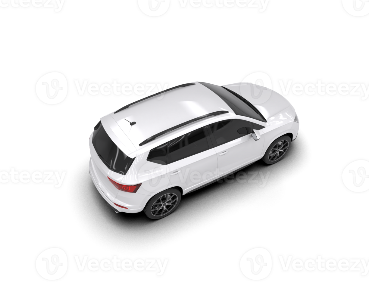 Modern car isolated on background. 3d rendering - illustration png