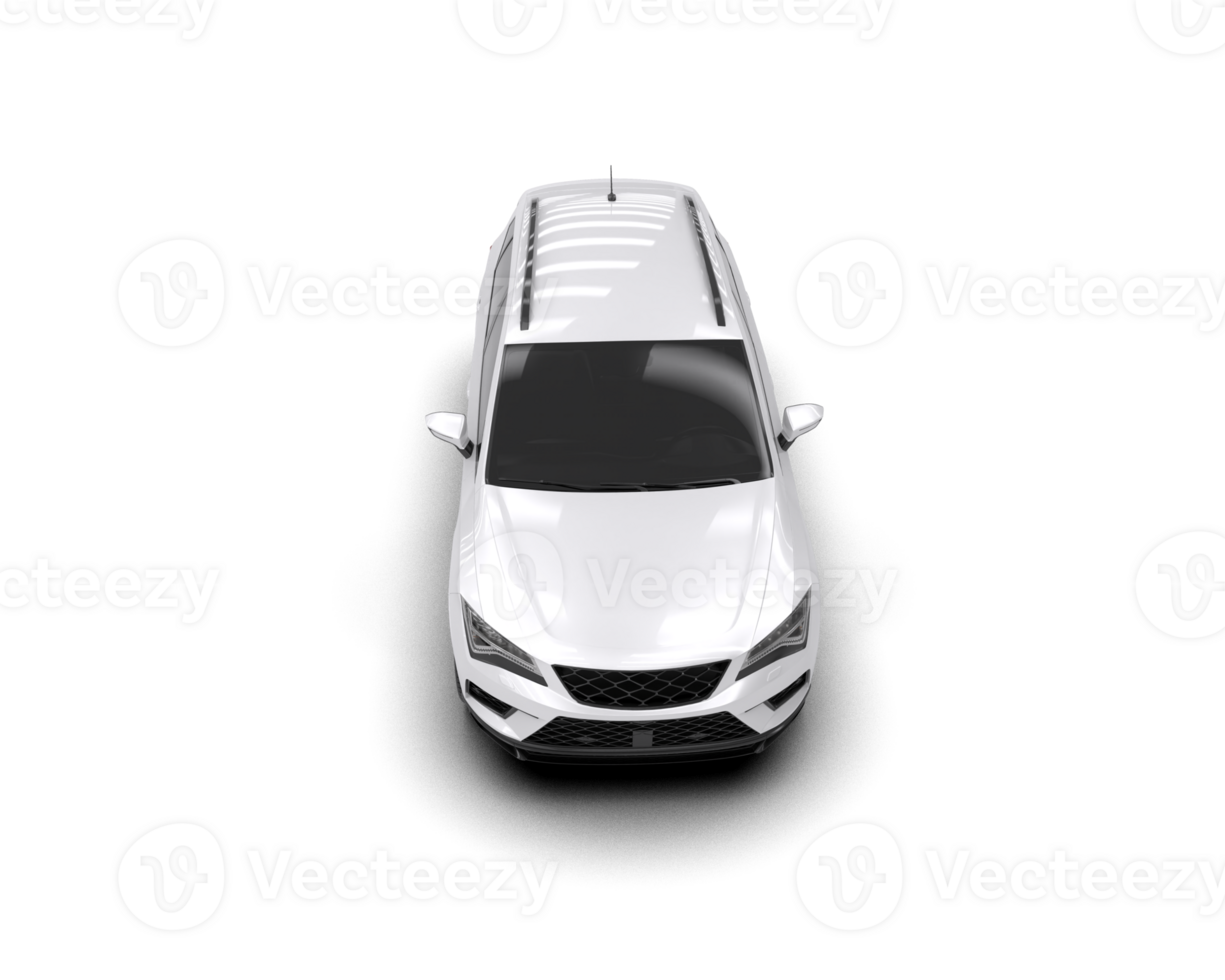 Modern car isolated on background. 3d rendering - illustration png