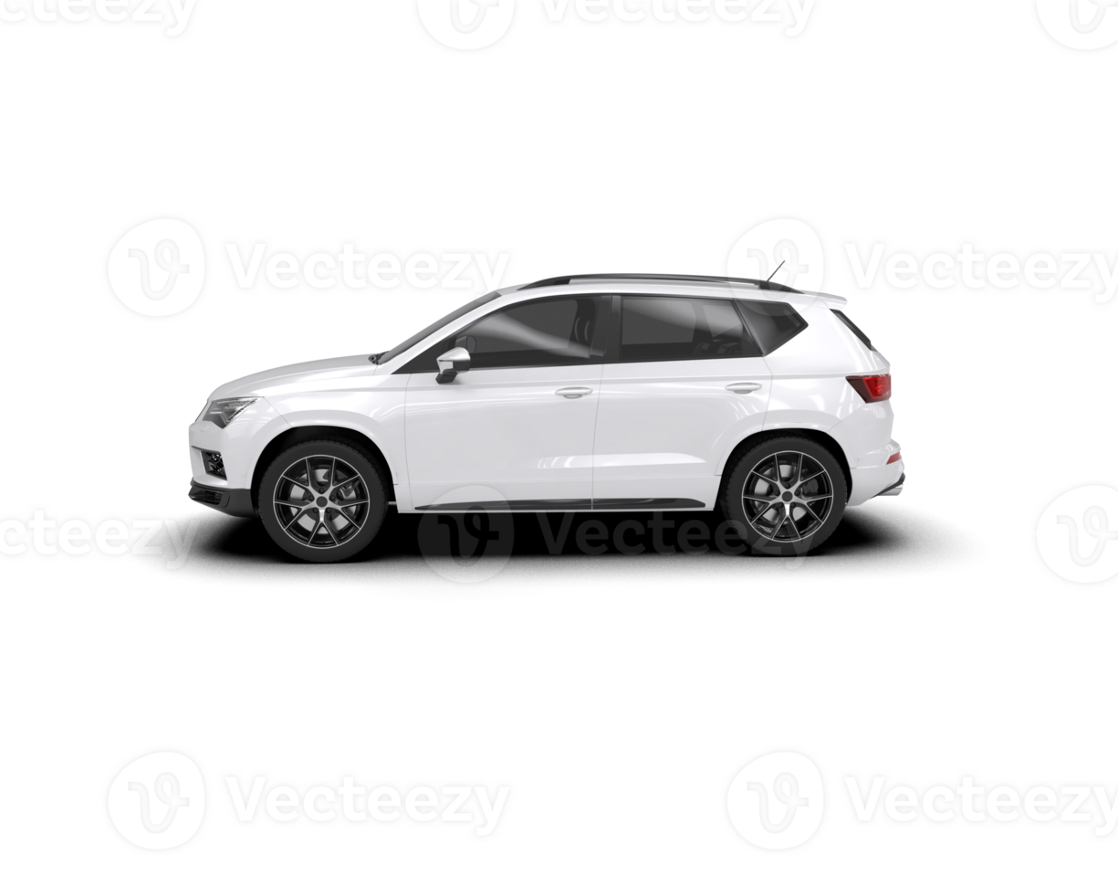 Modern car isolated on background. 3d rendering - illustration png