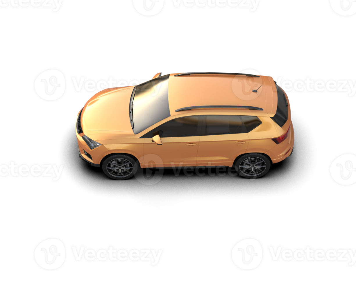 Modern car isolated on background. 3d rendering - illustration png
