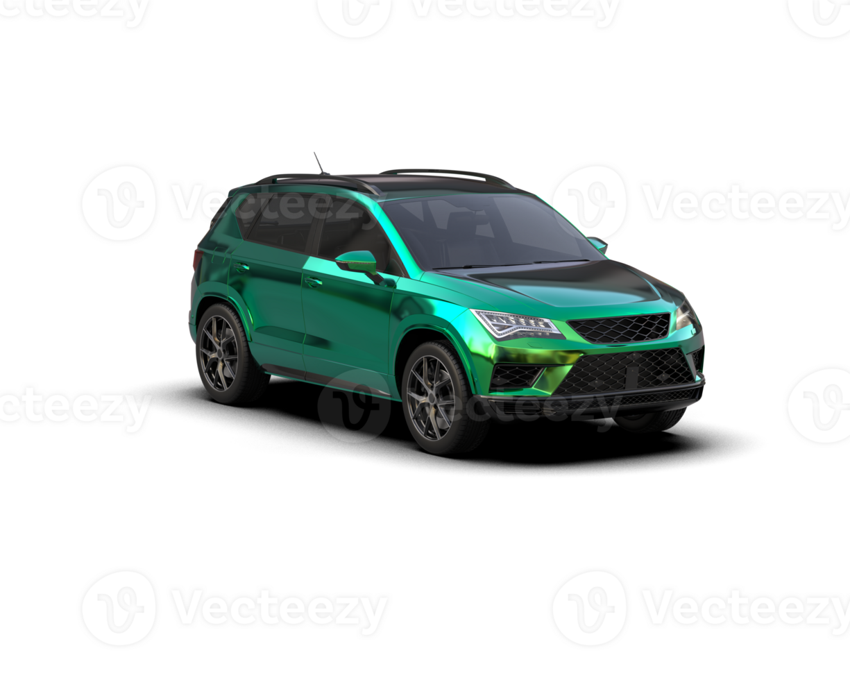Modern car isolated on background. 3d rendering - illustration png