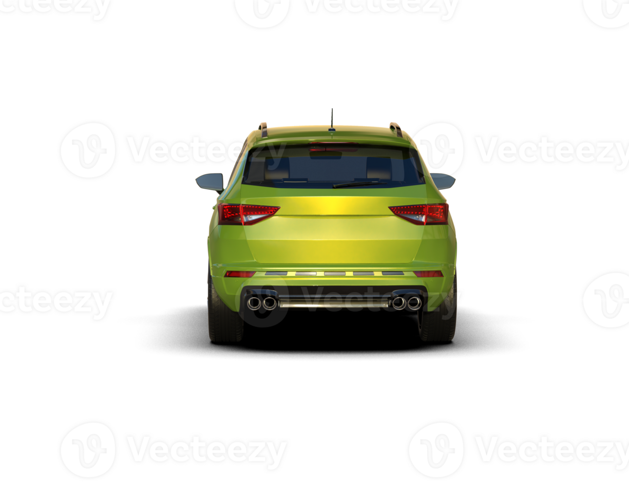 Modern car isolated on background. 3d rendering - illustration png