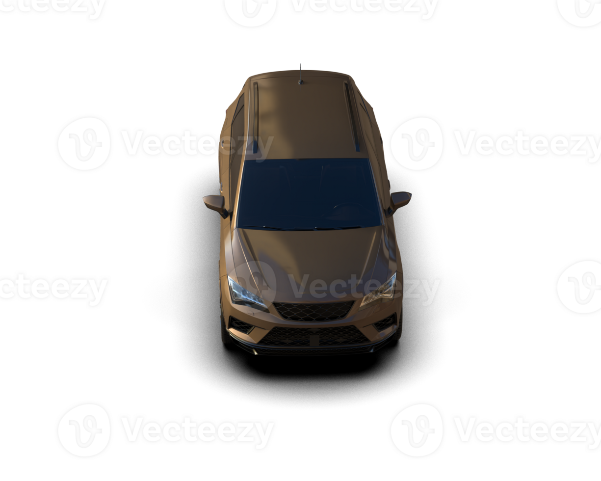 Modern car isolated on background. 3d rendering - illustration png