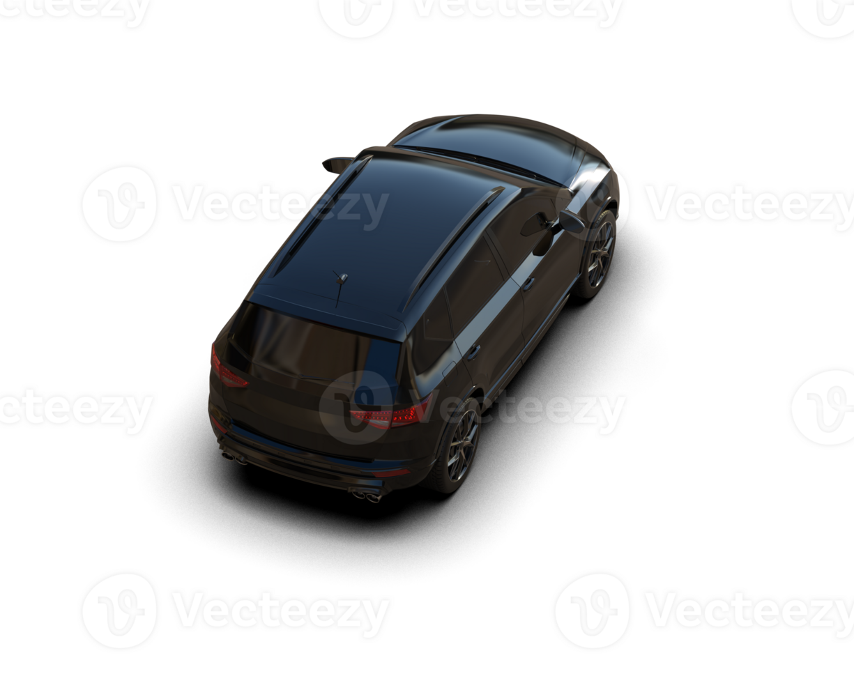 Modern car isolated on background. 3d rendering - illustration png