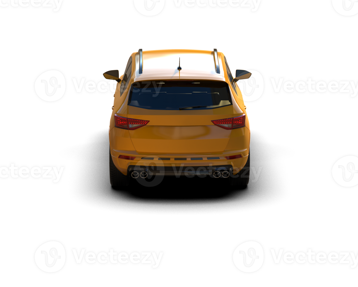 Modern car isolated on background. 3d rendering - illustration png