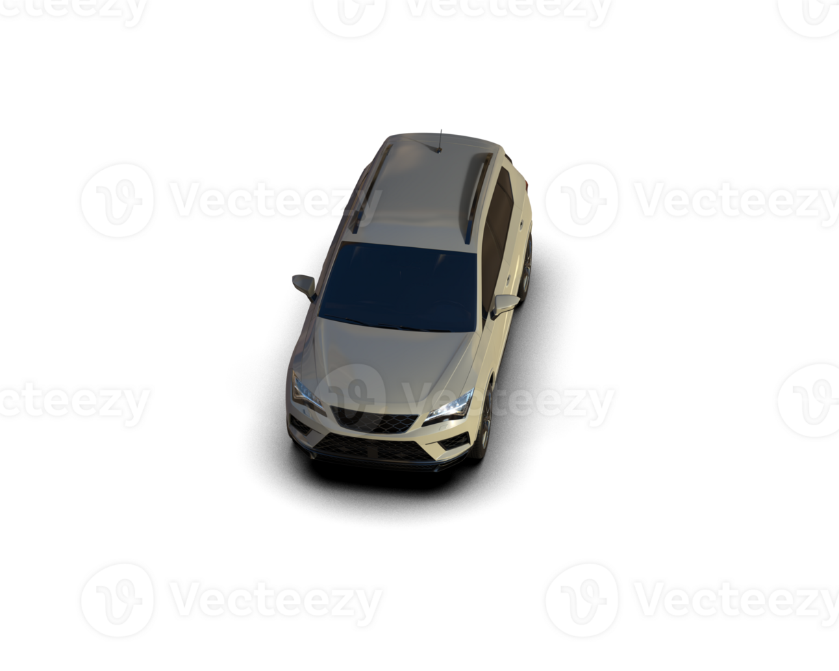 Modern car isolated on background. 3d rendering - illustration png