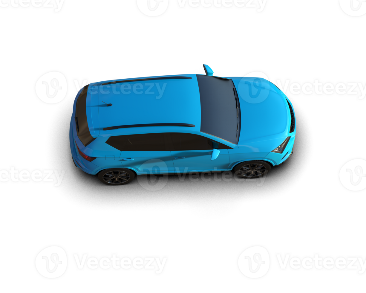 Modern car isolated on background. 3d rendering - illustration png
