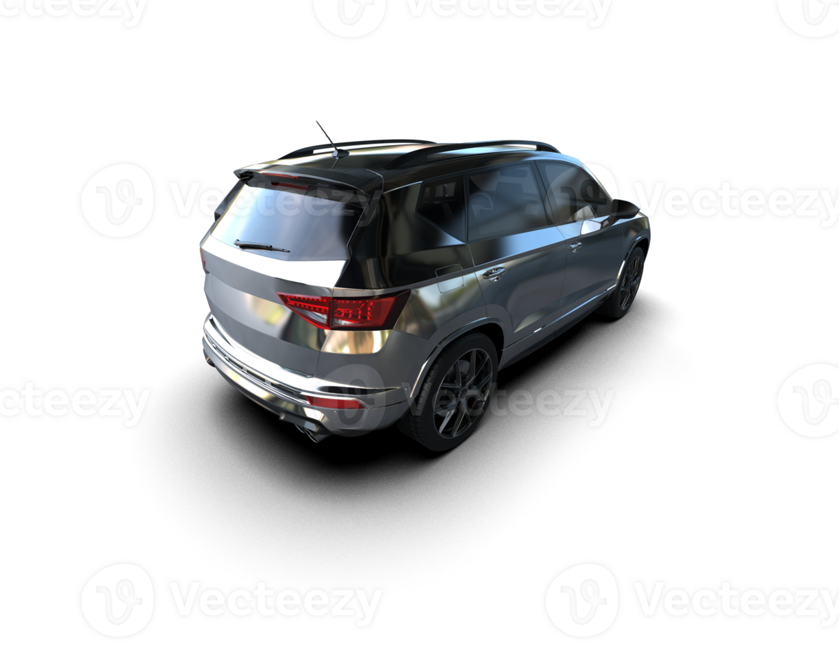 Modern car isolated on background. 3d rendering - illustration png