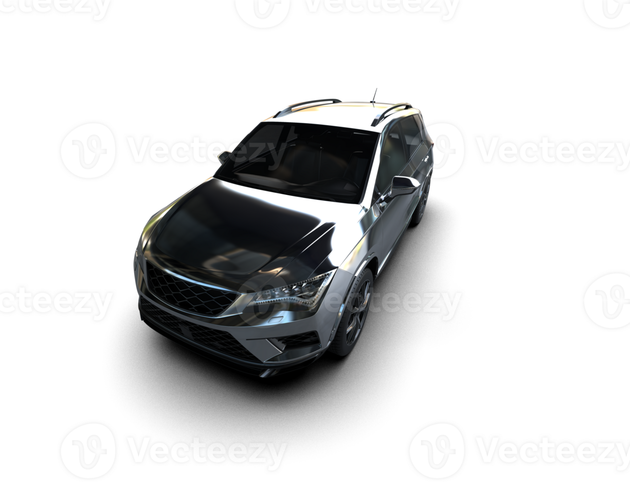 Modern car isolated on background. 3d rendering - illustration png