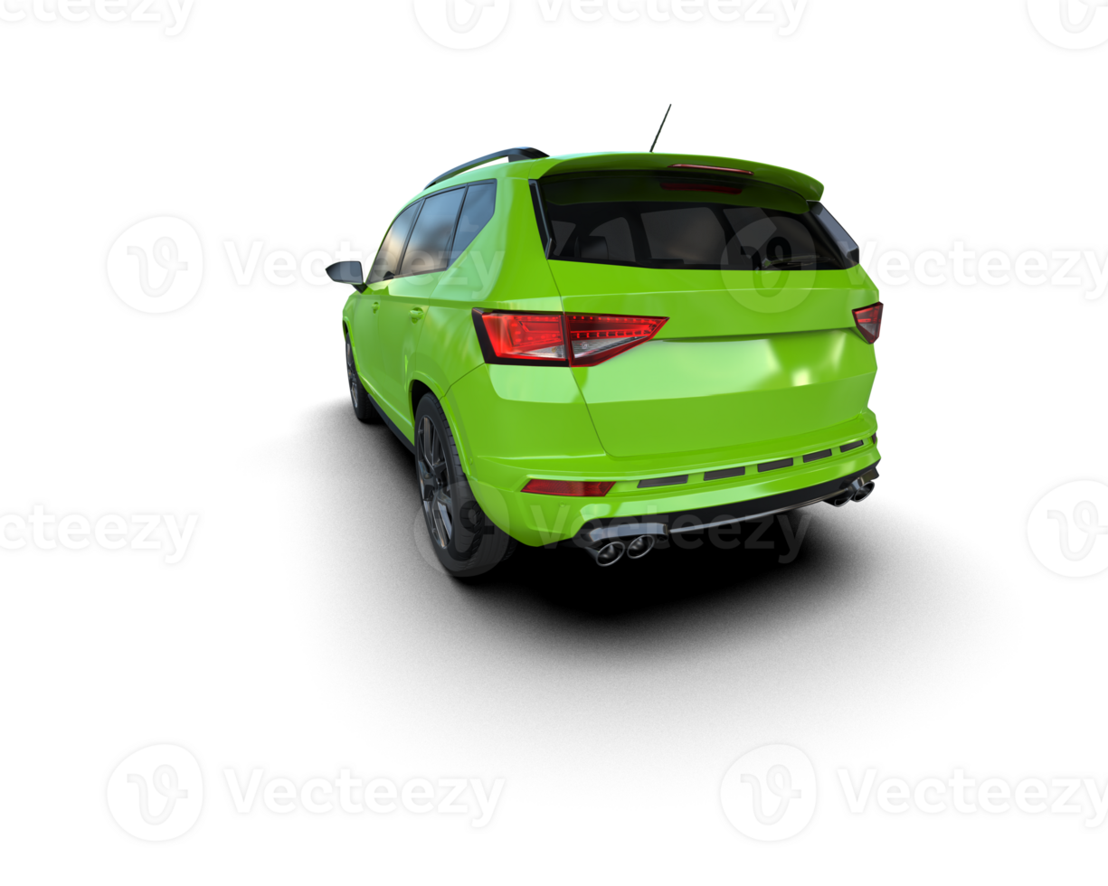 Modern car isolated on background. 3d rendering - illustration png