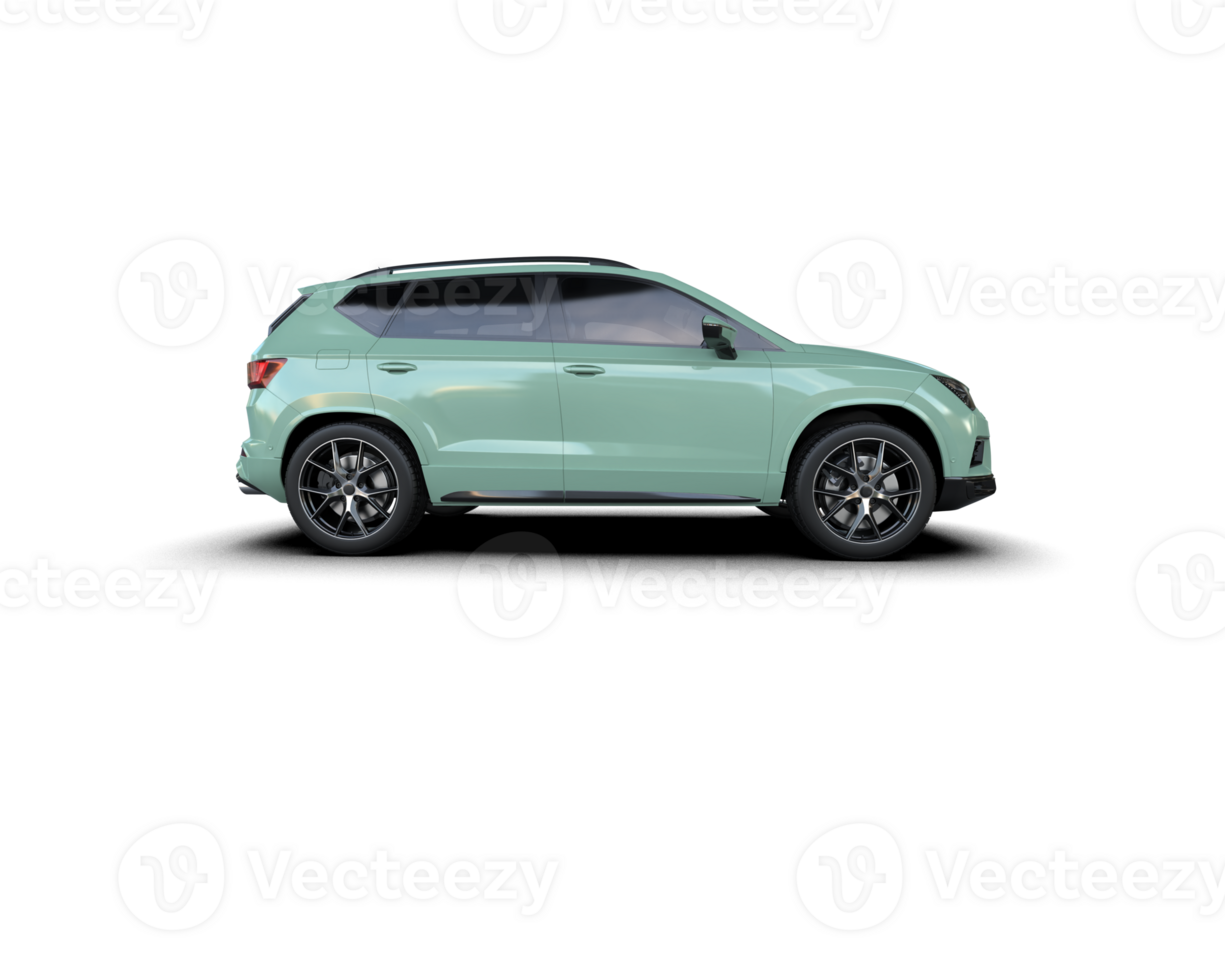 Modern car isolated on background. 3d rendering - illustration png