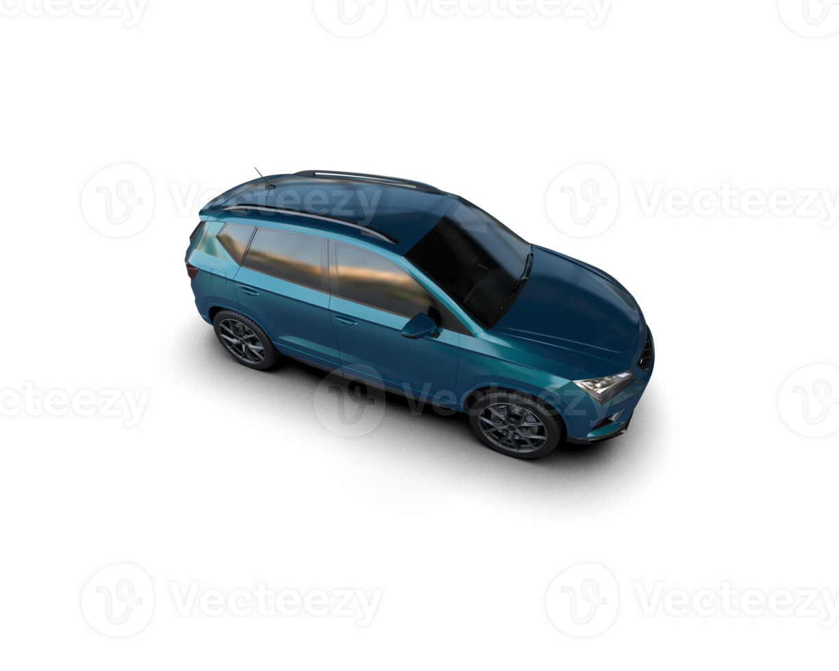 Modern car isolated on background. 3d rendering - illustration png
