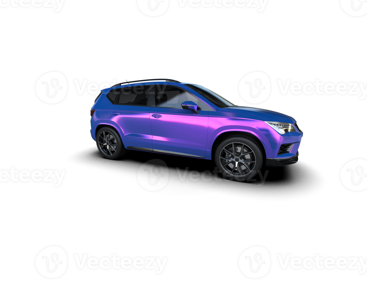 Modern car isolated on background. 3d rendering - illustration png