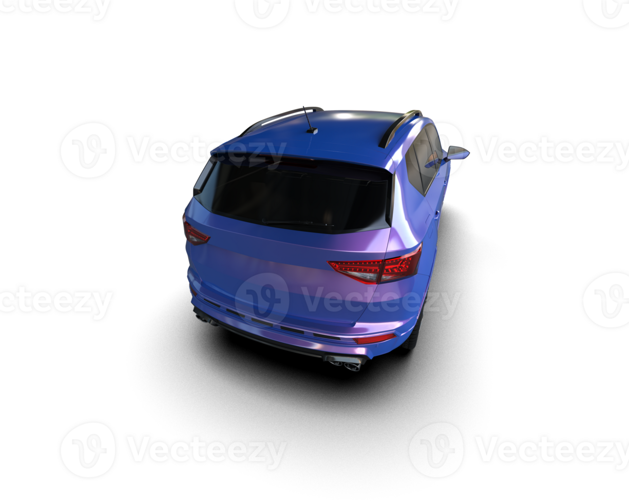 Modern car isolated on background. 3d rendering - illustration png