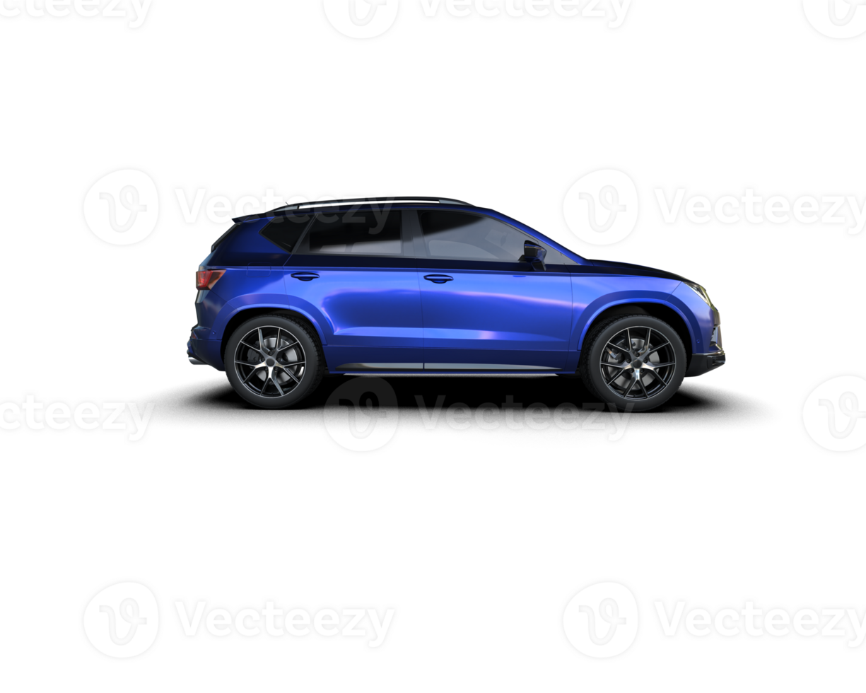 Modern car isolated on background. 3d rendering - illustration png