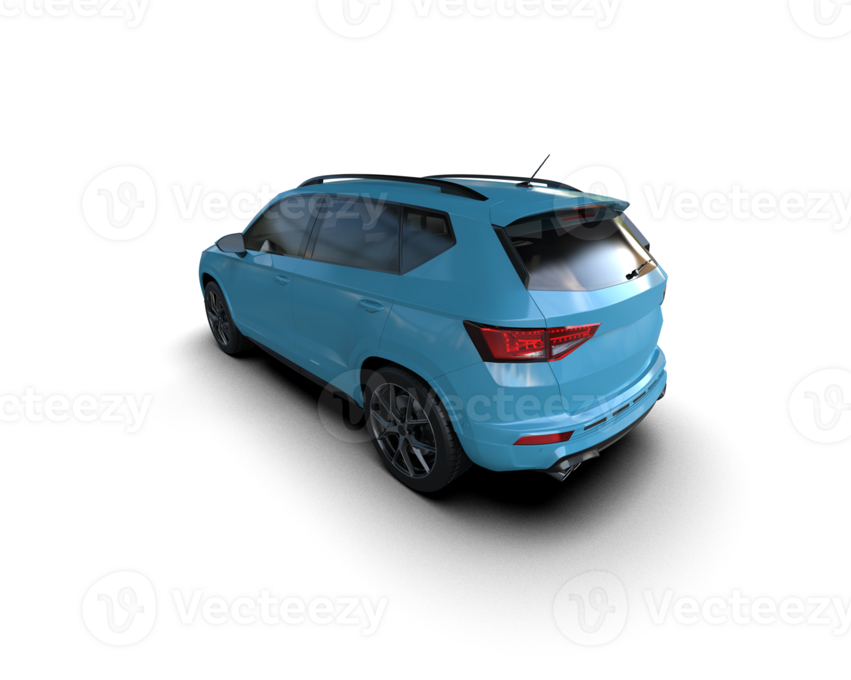 Modern car isolated on background. 3d rendering - illustration png
