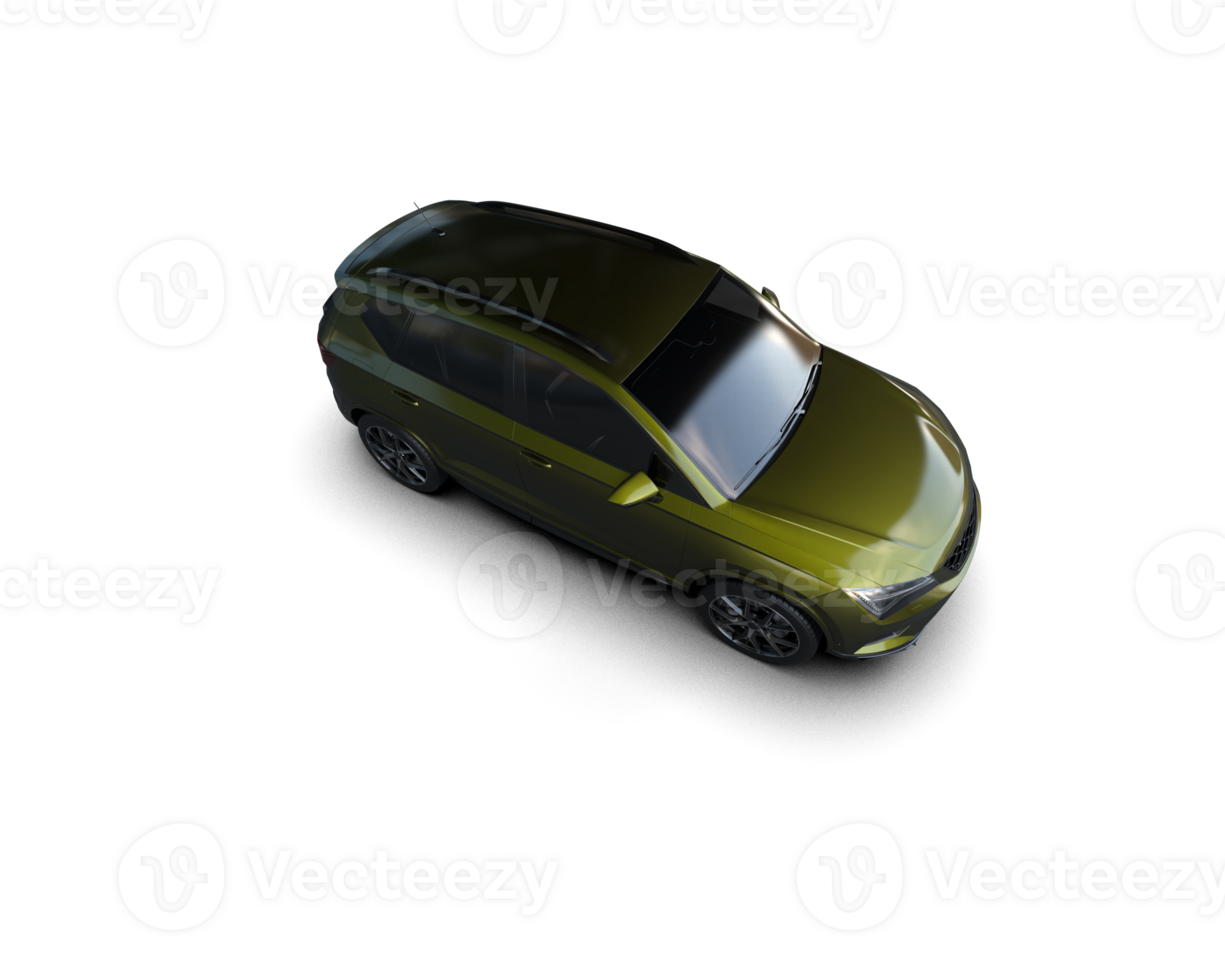 Modern car isolated on background. 3d rendering - illustration png