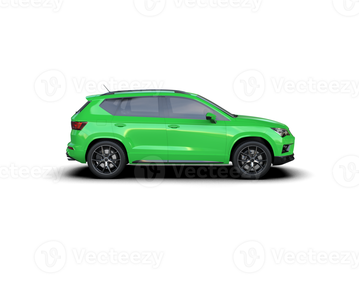 Modern car isolated on background. 3d rendering - illustration png