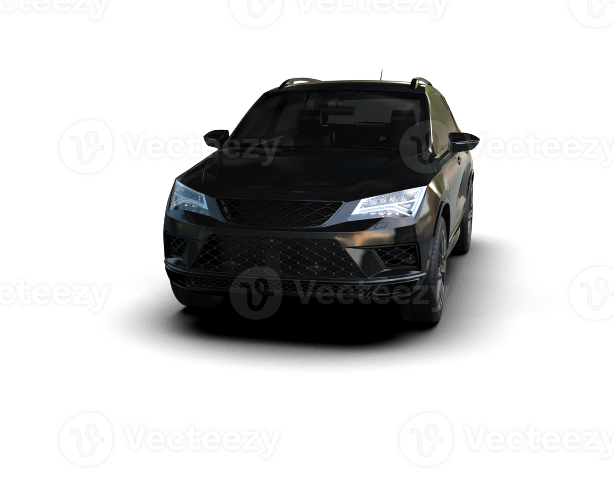 Modern car isolated on background. 3d rendering - illustration png
