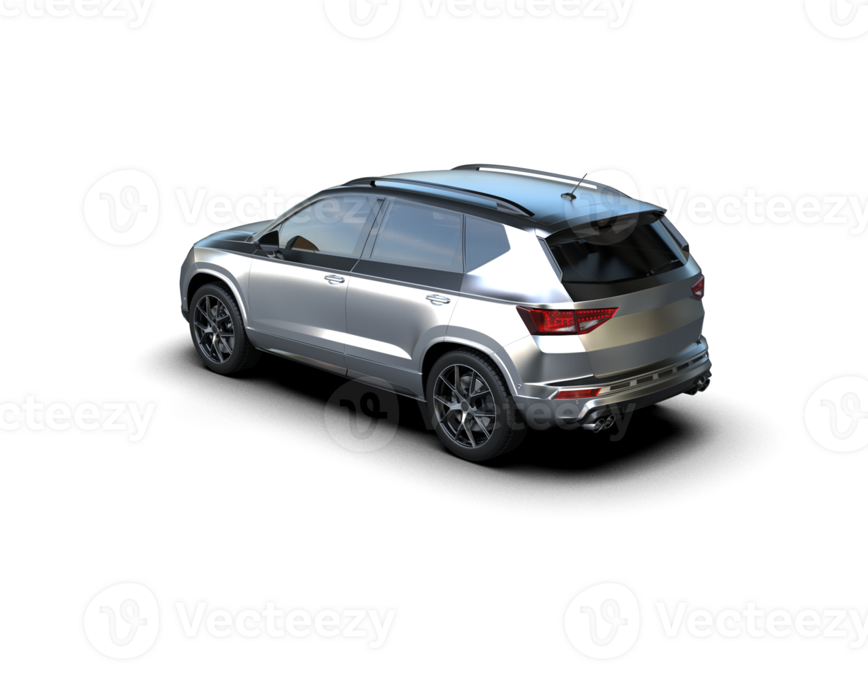 Modern car isolated on background. 3d rendering - illustration png