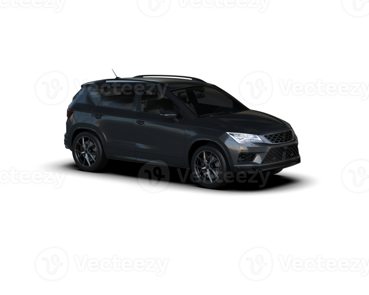 Modern car isolated on background. 3d rendering - illustration png