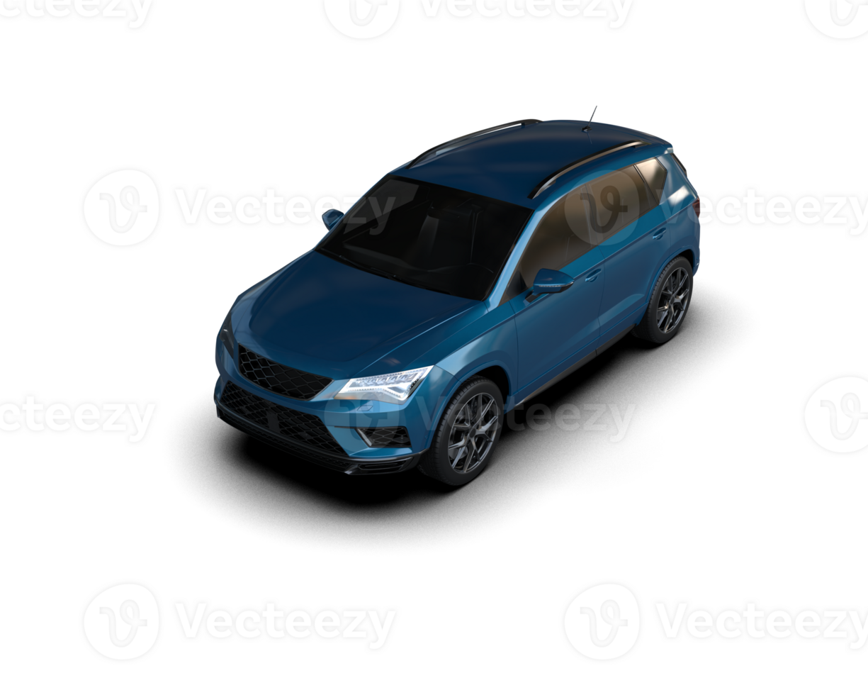 Modern car isolated on background. 3d rendering - illustration png