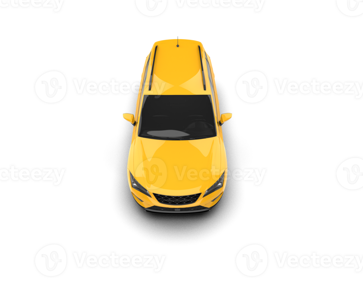 Modern car isolated on background. 3d rendering - illustration png