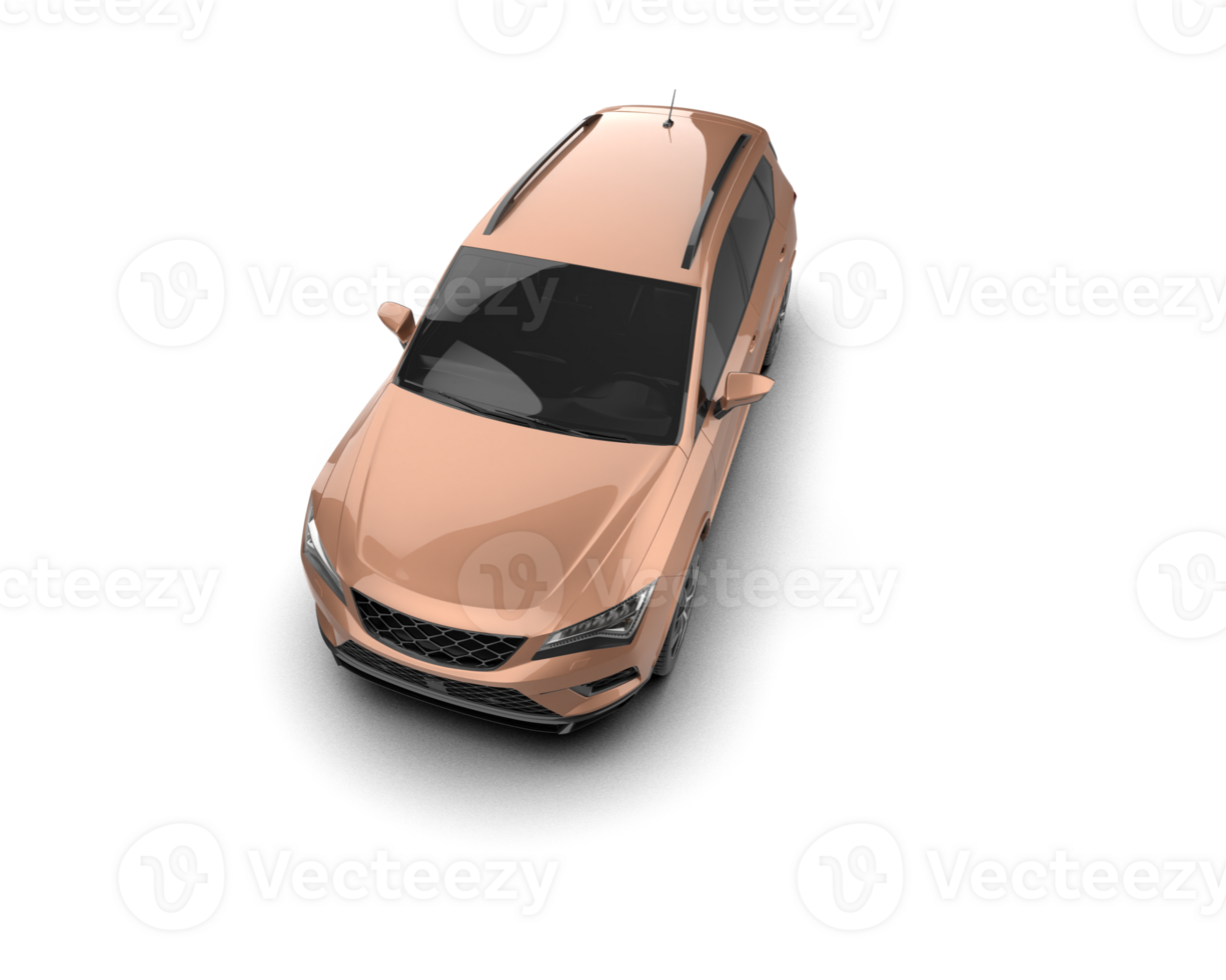 Modern car isolated on background. 3d rendering - illustration png