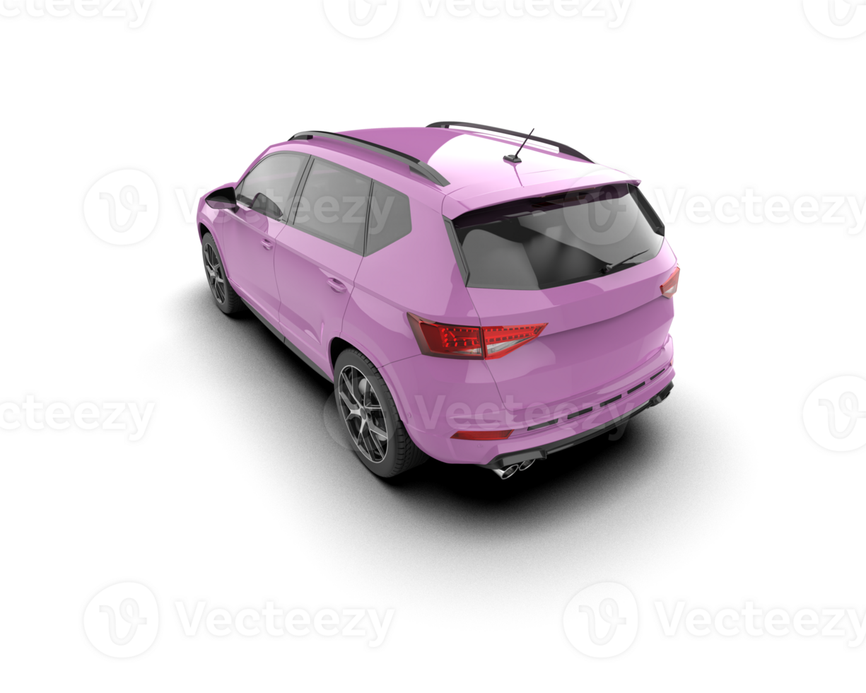 Modern car isolated on background. 3d rendering - illustration png