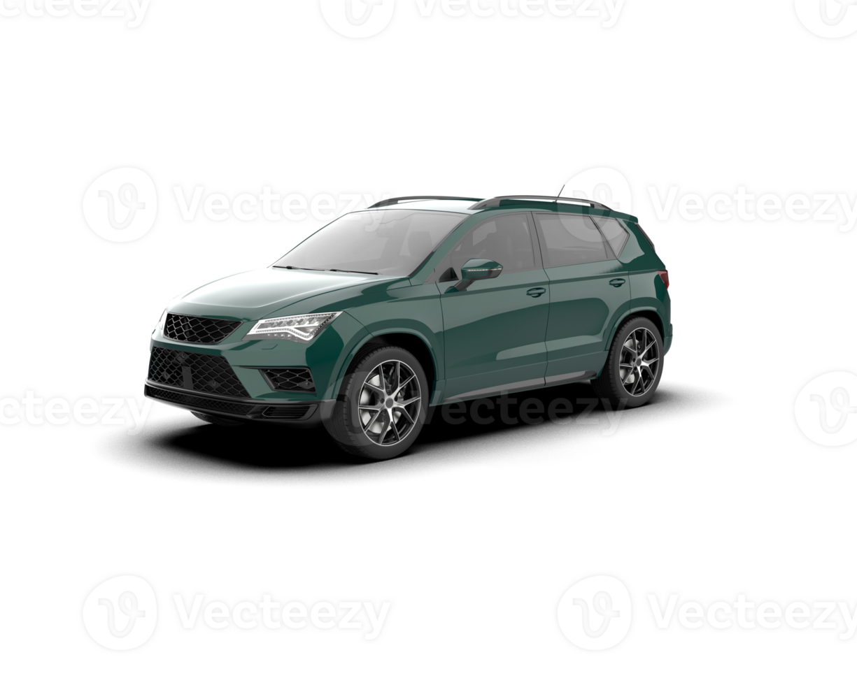 Modern car isolated on background. 3d rendering - illustration png